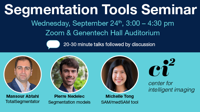 Segmentation Tools Seminar speakers