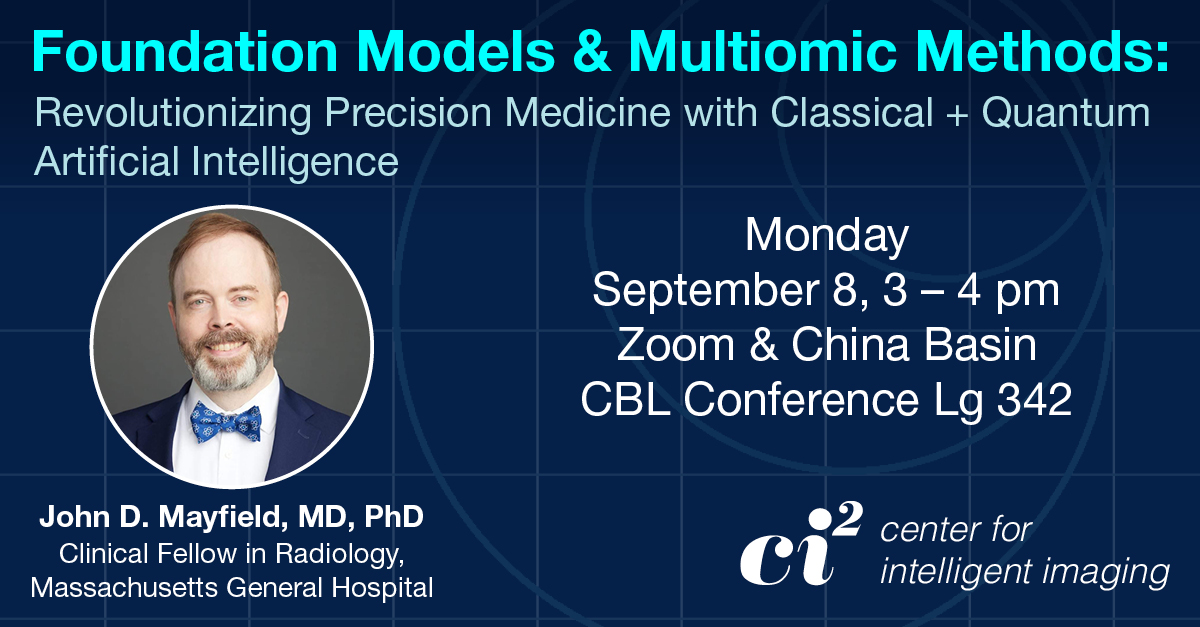 John D. Mayfield, MD, PhD, Foundation Models & Multiomic Methods.