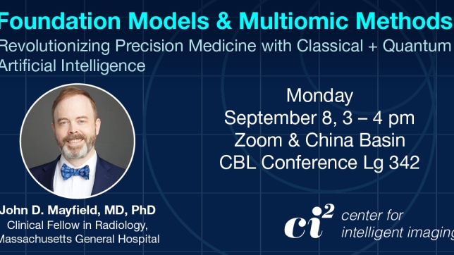 John D. Mayfield, MD, PhD, Foundation Models & Multiomic Methods.